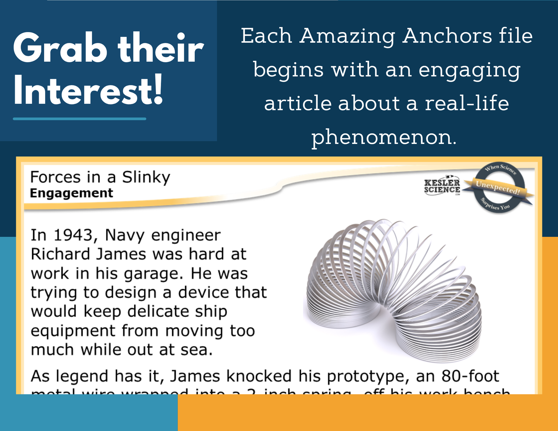 Amazing Anchors Balanced & Unbalanced Forces in a Slinky - MS 6-8