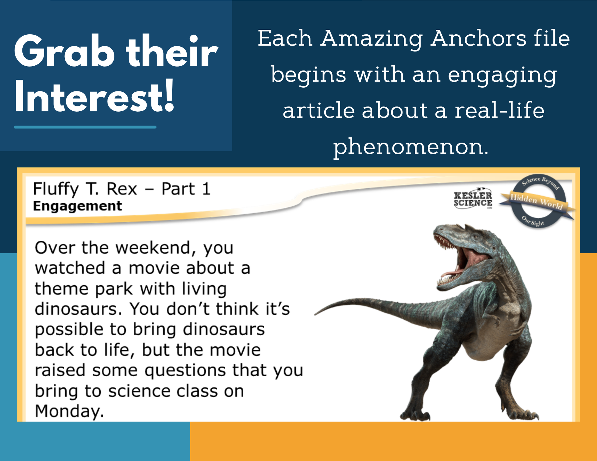 Amazing Anchors Patterns in the Fossil Record (Fluffy T Rex) - NGSS MS LS4-1