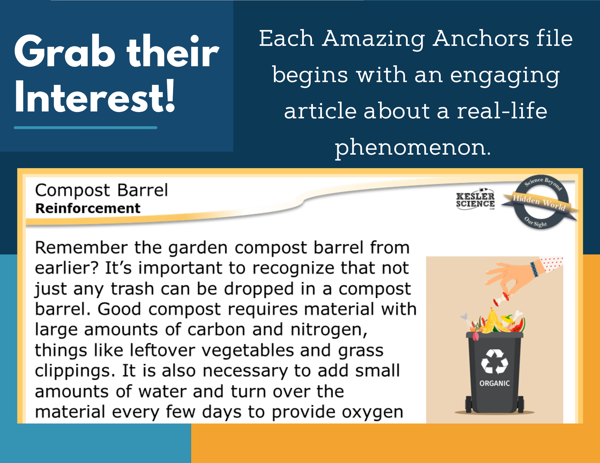 Amazing Anchors Carbon Cycle (Compost Barrel) - NGSS MS LS2-3