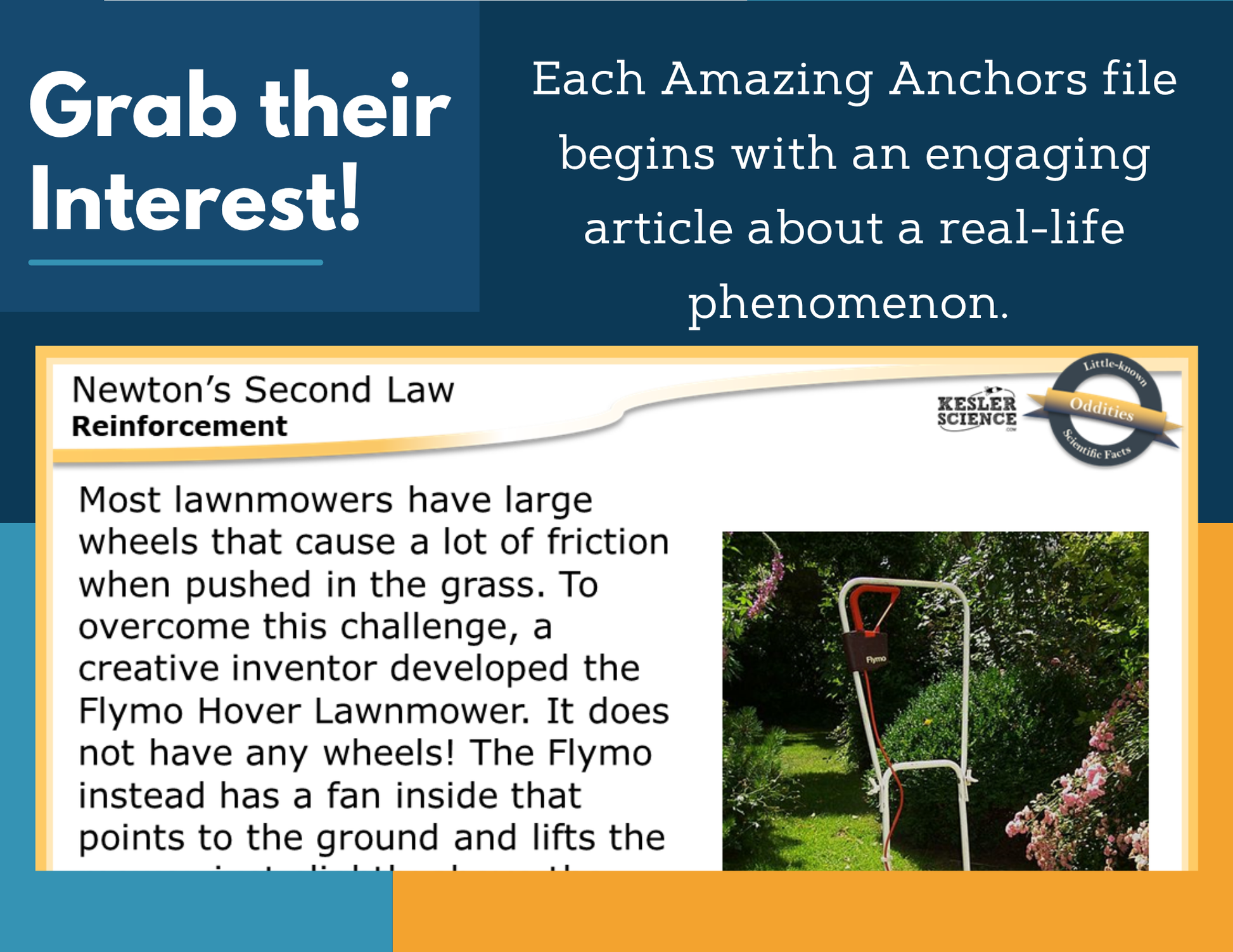 Amazing Anchors Newton's Second Law - NGSS MS PS2-2, MS 6-8