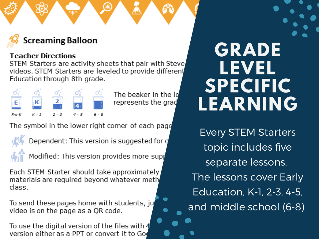 STEM Starters - Screaming Balloon - No-Prep PreK-8