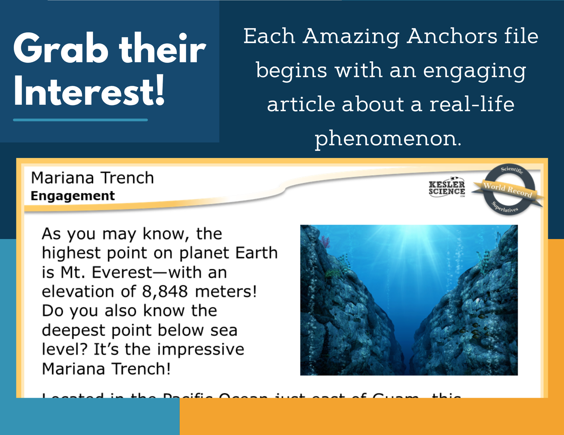 Amazing Anchors Identifying Tectonic Plates (Mariana Trench) - MS 6-8