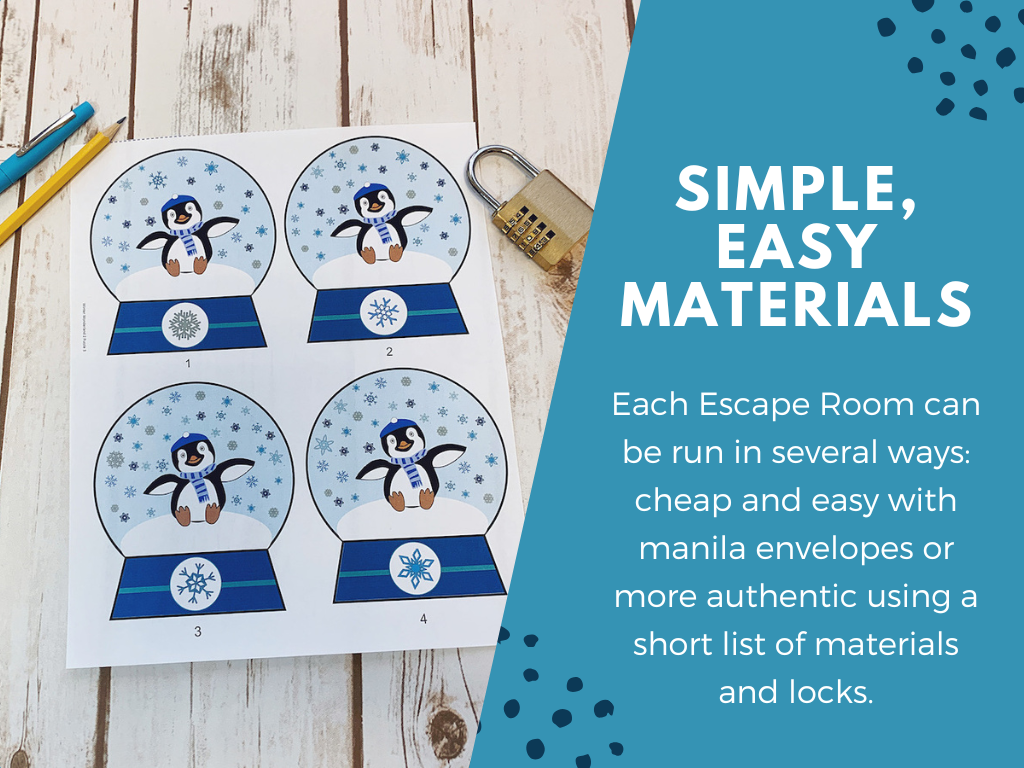 Winter Wonderland Season 2 Escape Room - 6th 7th 8th Grade Science Review Activity