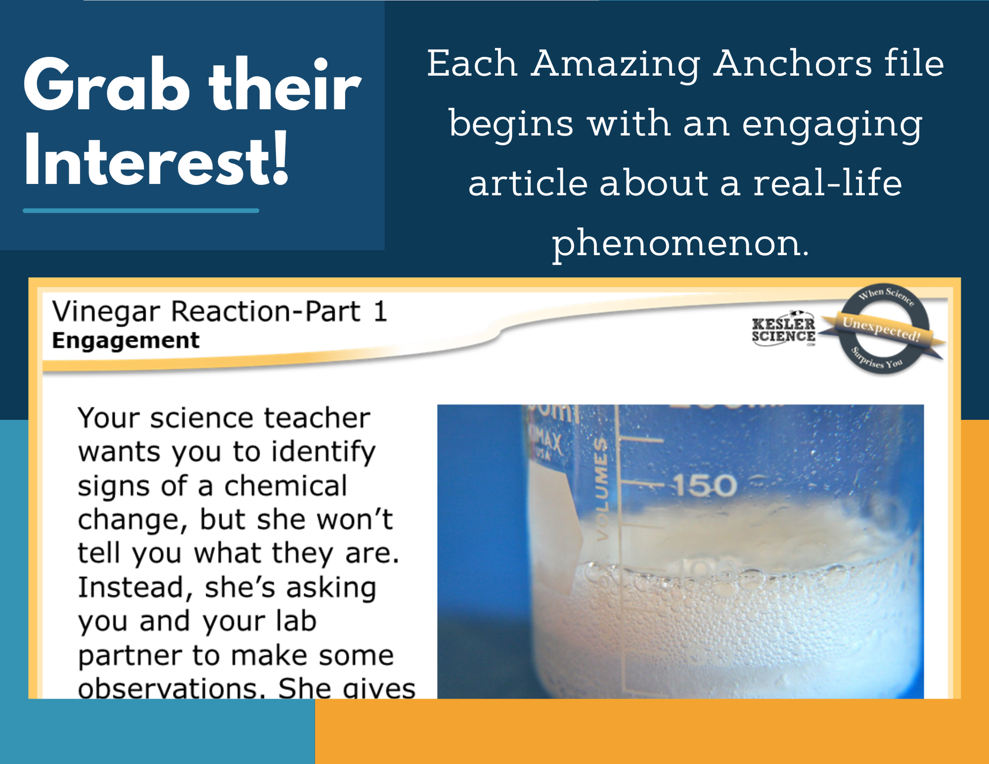 Amazing Anchors Chemical Changes (Vinegar Reaction) - MS 6-8