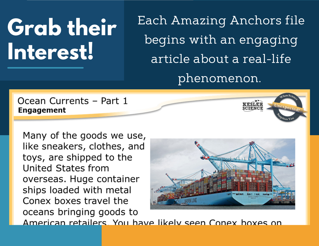 Amazing Anchors Convection Currents (Ocean Currents) - NGSS MS ESS2-6, MS 6-8