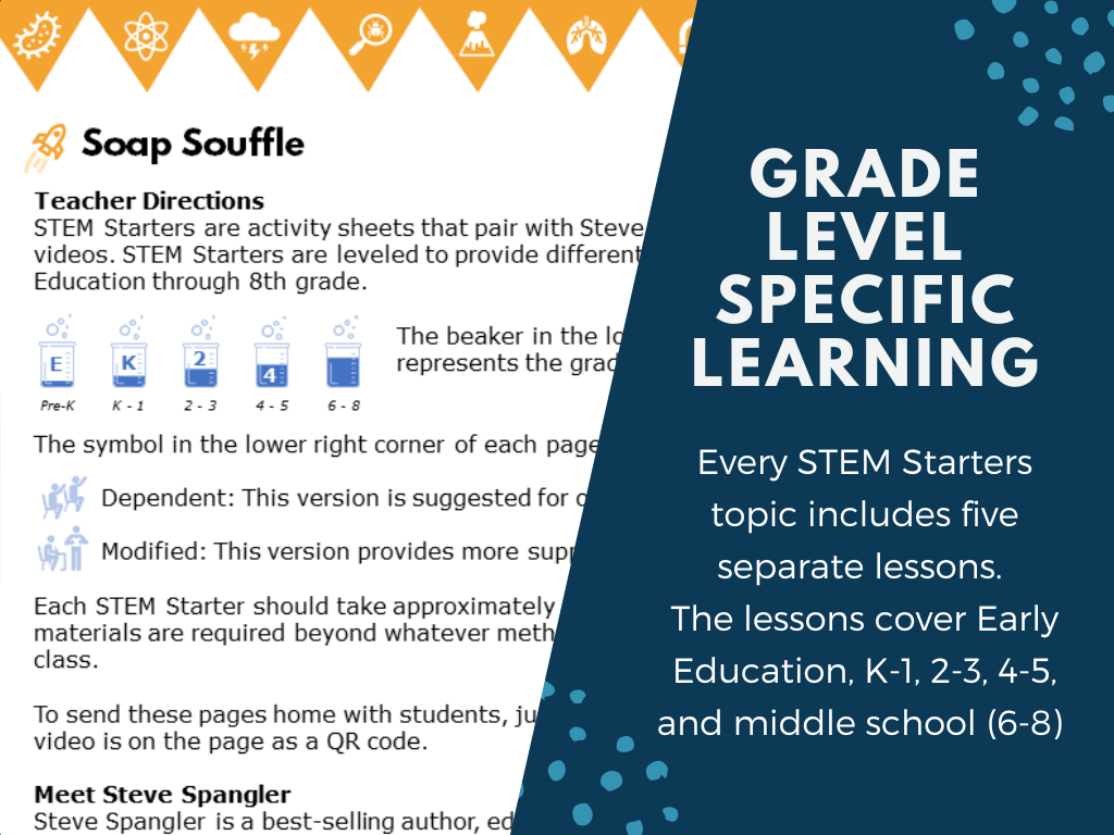 STEM Starters - Soap Soufflé - No-Prep PreK-8