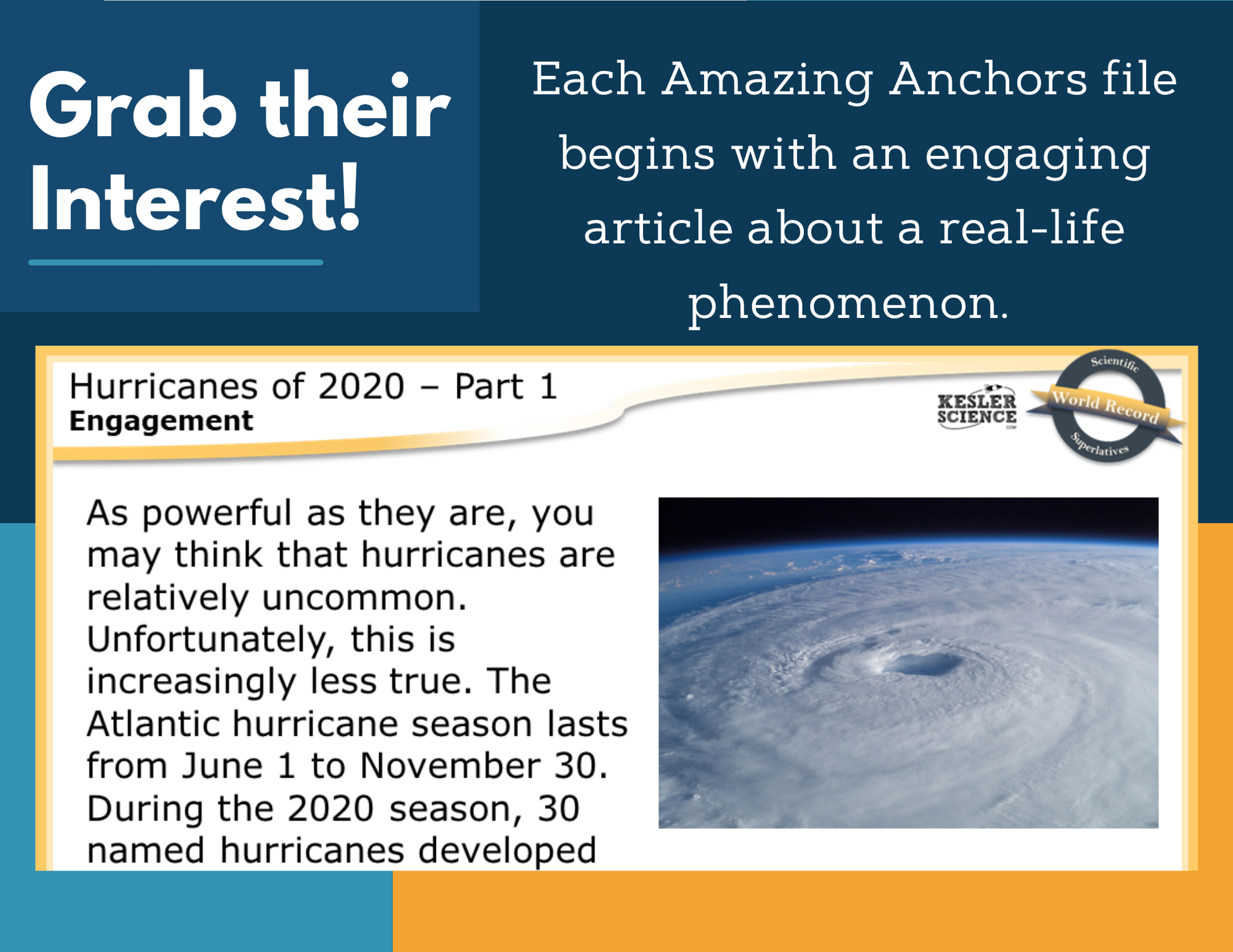 Amazing Anchors Forecast Catastrophic Events (Hurricanes of 2020) - NGSS MS ESS3-2