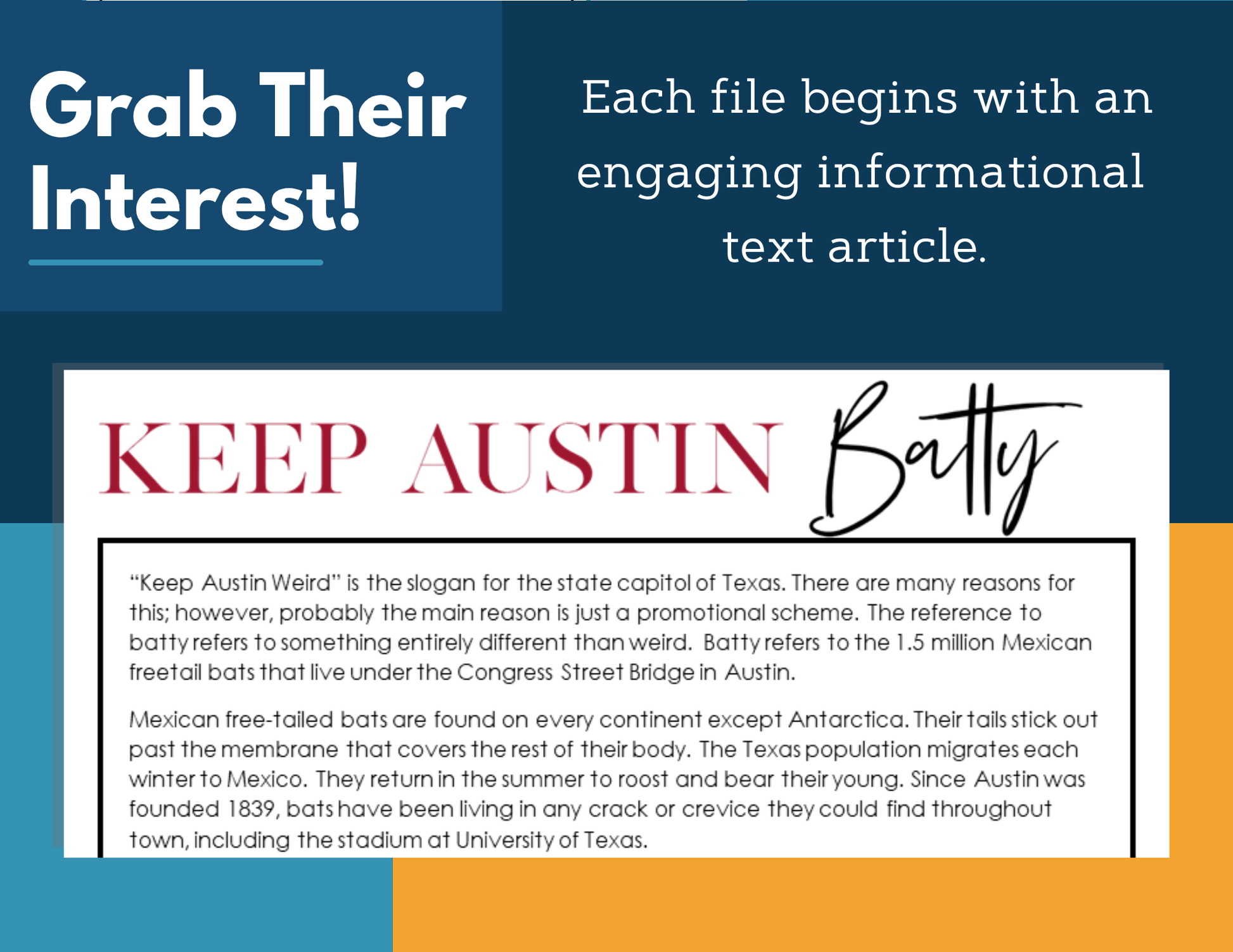 MS 6th 7th 8th Science Reading Comprehension Passages - Keep Austin Batty