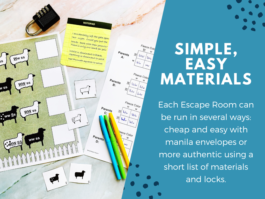 Spring Escape Room - Season 1 - 6th 7th 8th Grade Science Review Activity