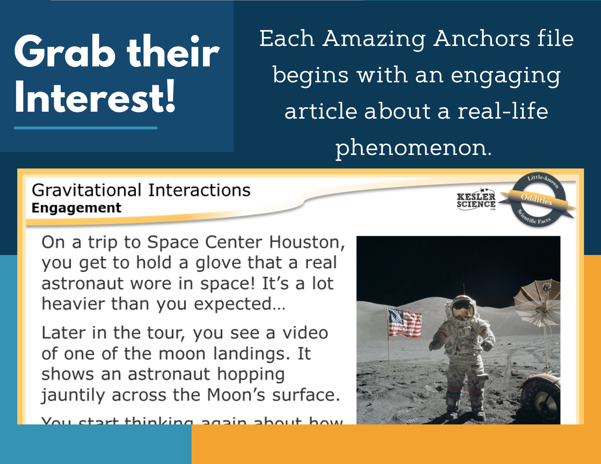 Amazing Anchors Gravitational Interactions - NGSS MS PS2-4