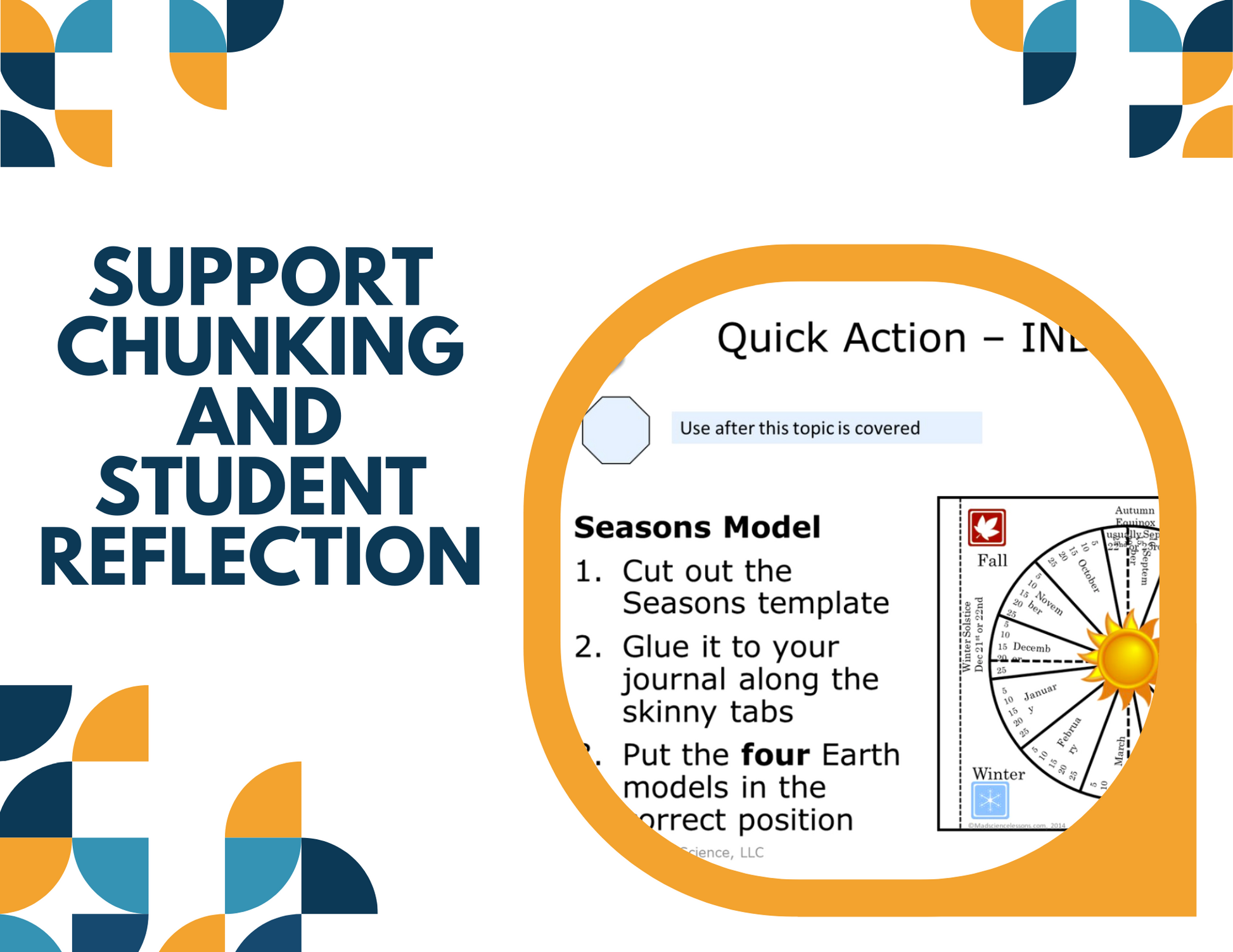 Seasons Interactive Notebook Pages - Paper INB - MS 6-8