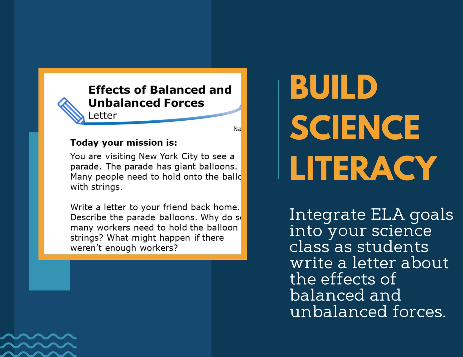 Writing Prompts - Effects of Balanced & Unbalanced Forces - 3rd Gr NGSS