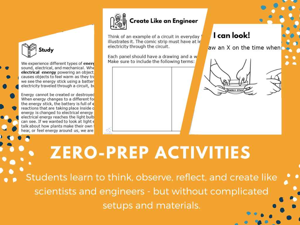 STEM Starters - Human Circuit - No-Prep PreK-8