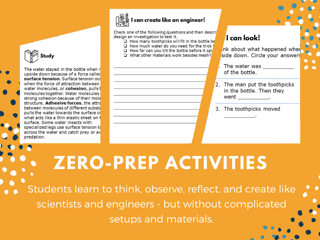 STEM Starters - Mysterious Water Suspension - Steve Spangler Easy PreK-8 Science