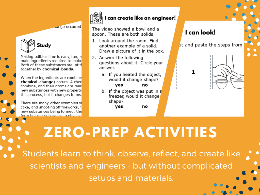STEM Starters - Edible Slime - No-Prep PreK-8