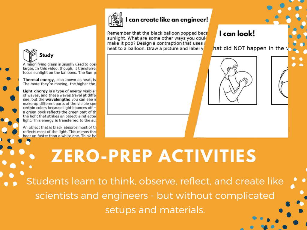 STEM Starters - Mystery Balloon Pop - Easy PreK-8