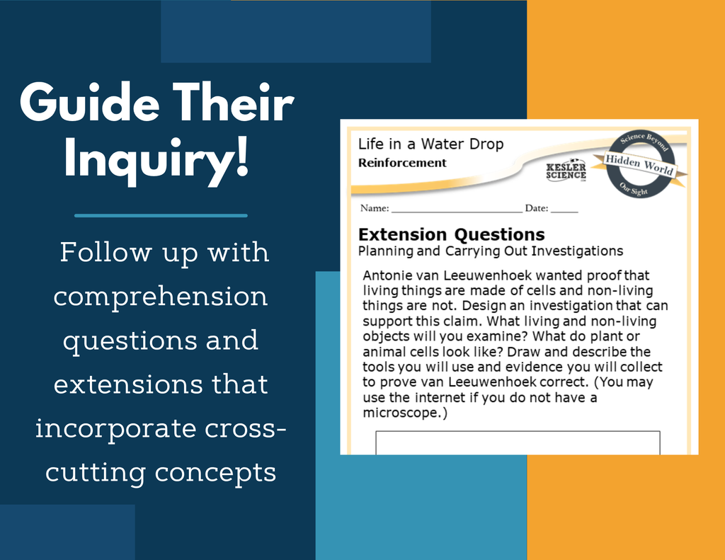 Amazing Anchors Evidence of Living Things (Life in a Water Drop) - NGSS MS LS1-1