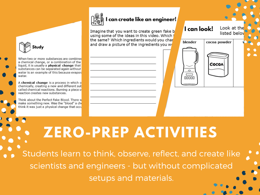 STEM Starters - Perfect Fake Blood - No-Prep PreK-8