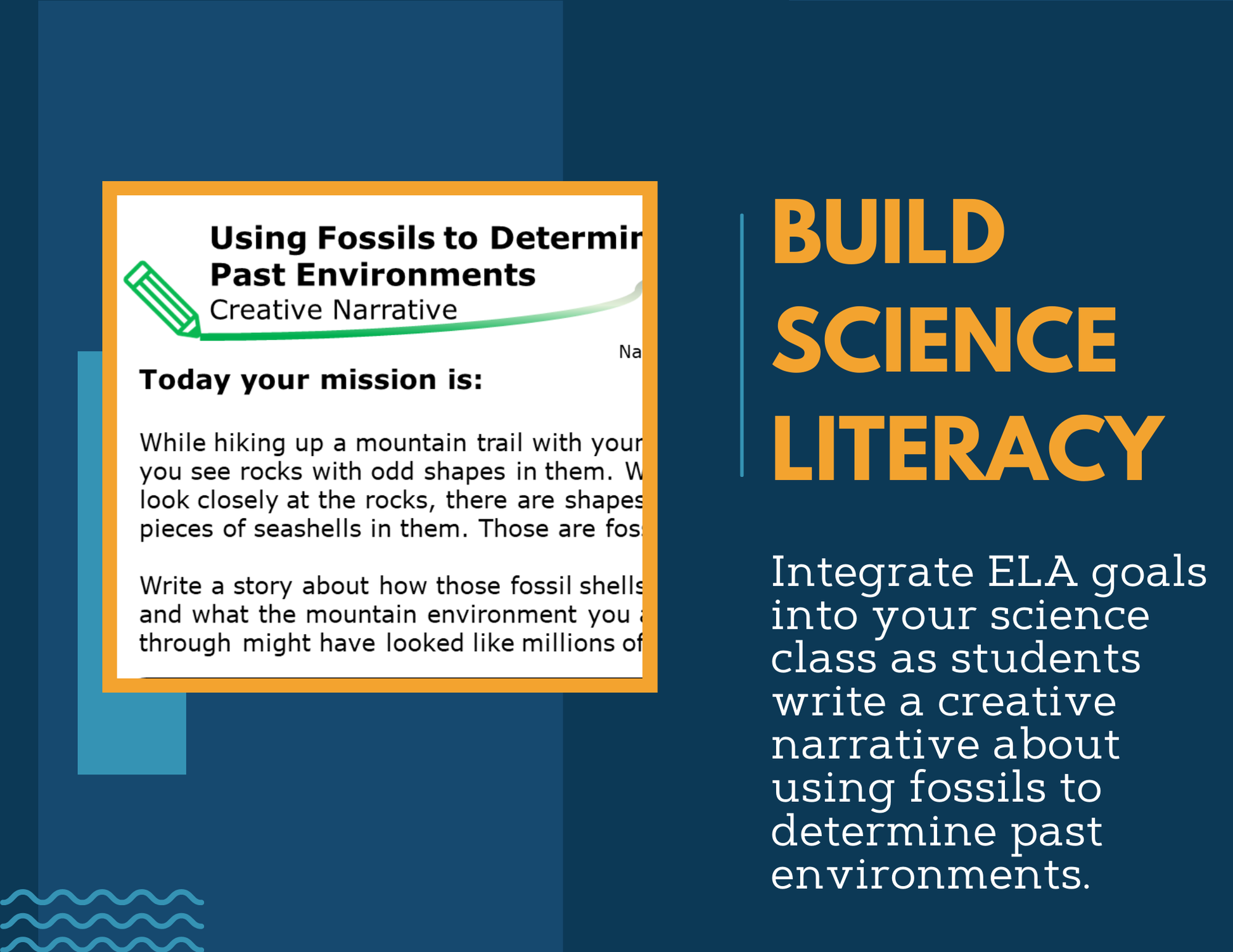 Writing Prompts - Fossils to Determine Past Environments - 3rd Gr NGSS