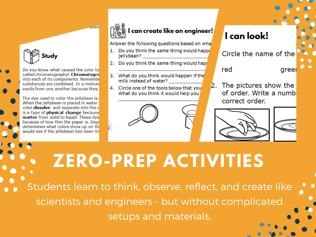 STEM Starters - Candy Chromatography - No-Prep PreK-8