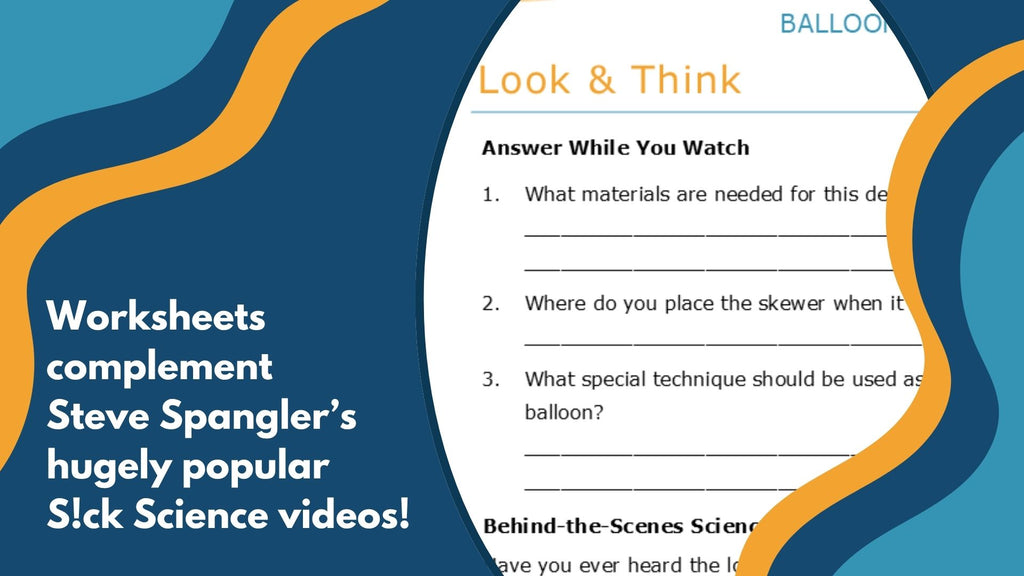Balloon Skewer - Spangler Video Worksheets with CER