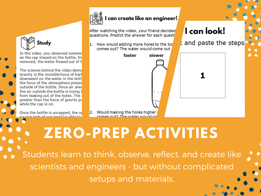 STEM Starters - Do Not Open Bottle - Easy PreK-8