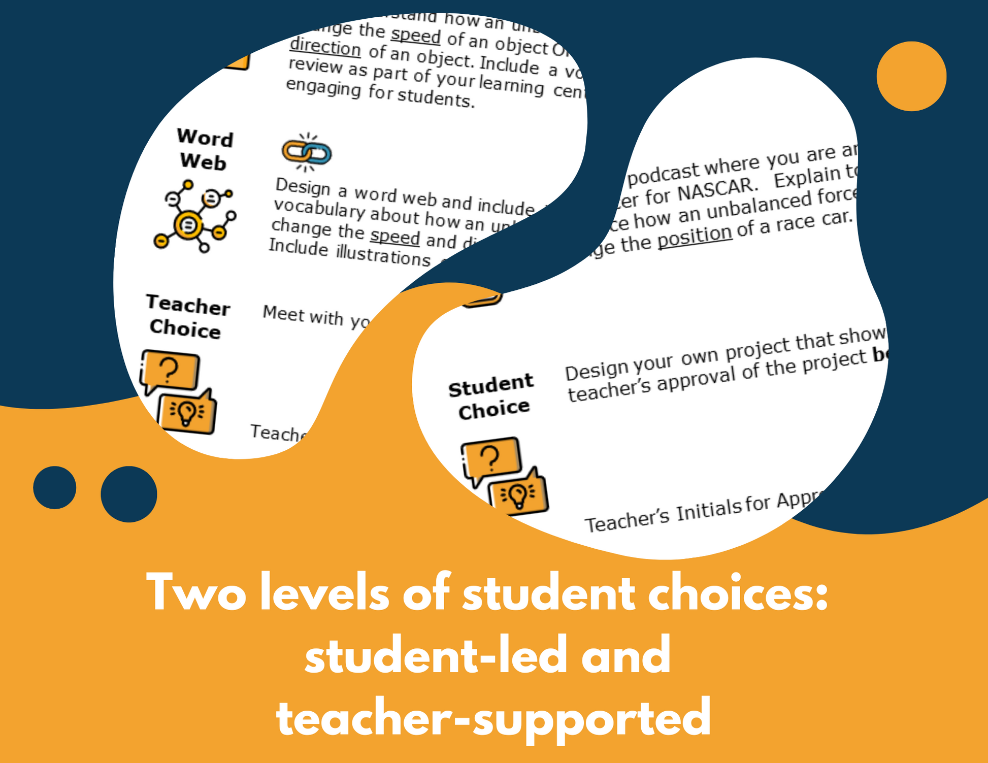 Forces in the Real-World - Student Choice Projects, MS, New TEKS 6.7A