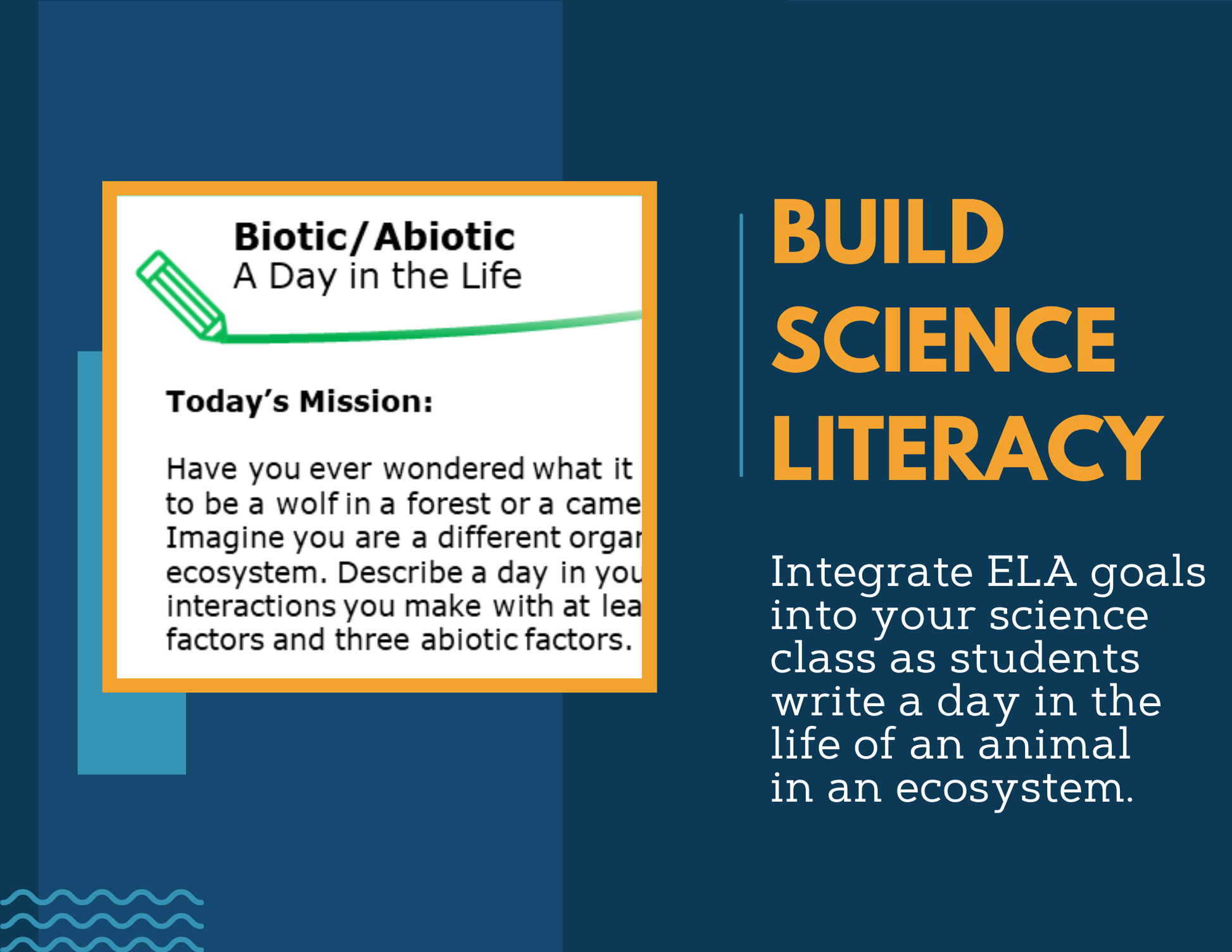 Writing Prompts - Biotic & Abiotic Resources - MS 6-8