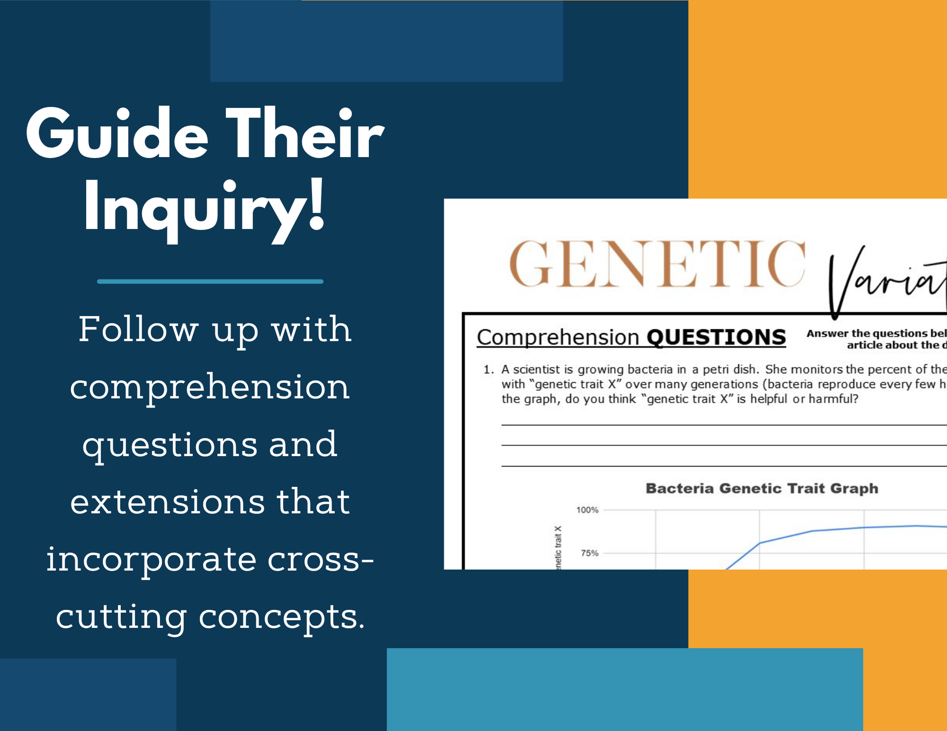 MS 6th 7th 8th Science Reading Comprehension Passages - VOL. 3 - Genetic Variation