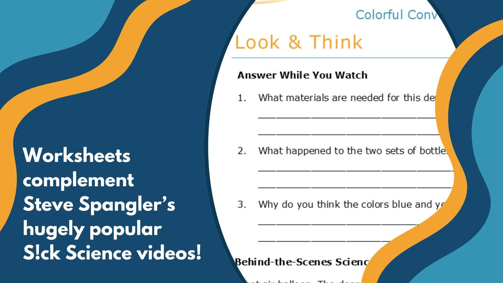 Colorful Convection Currents - Spangler Video Worksheets with CER