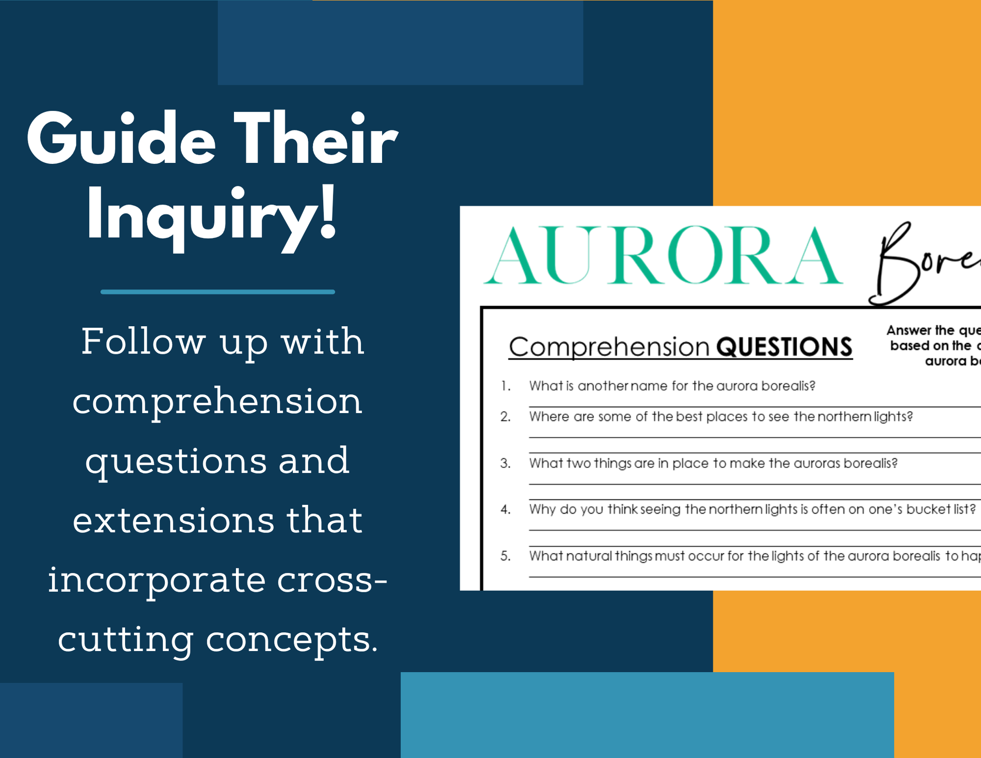 MS 6th 7th 8th Science Reading Comprehension Passages - Aurora Borealis