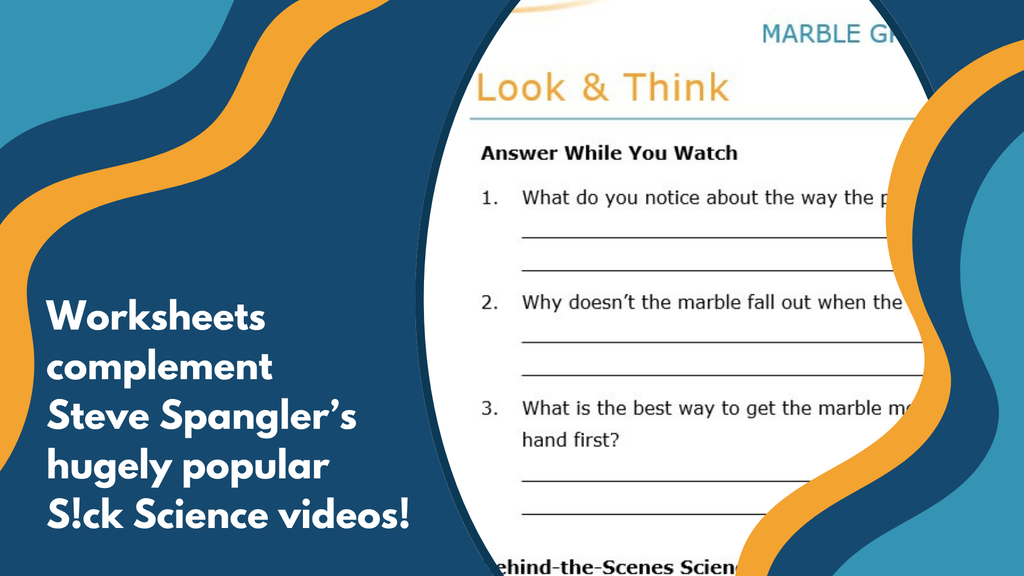Marble Graviton - Spangler Video Worksheets with CER