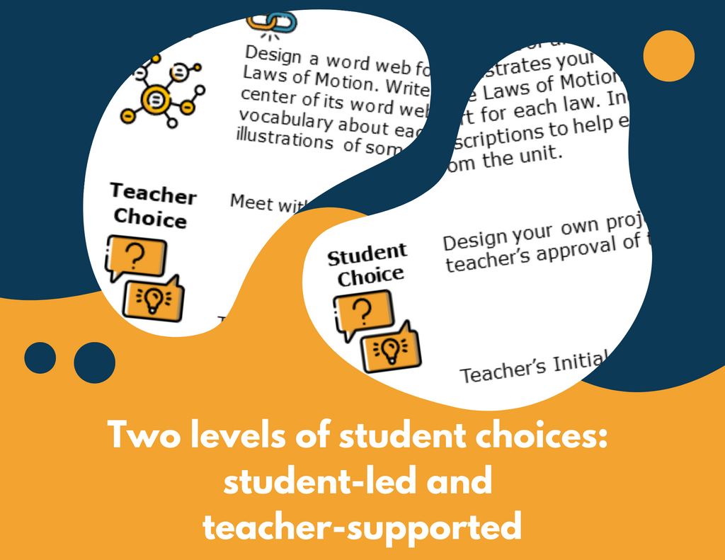 Distance-Time Graphs - Student Choice Projects, MS, New TEKS 7.7C