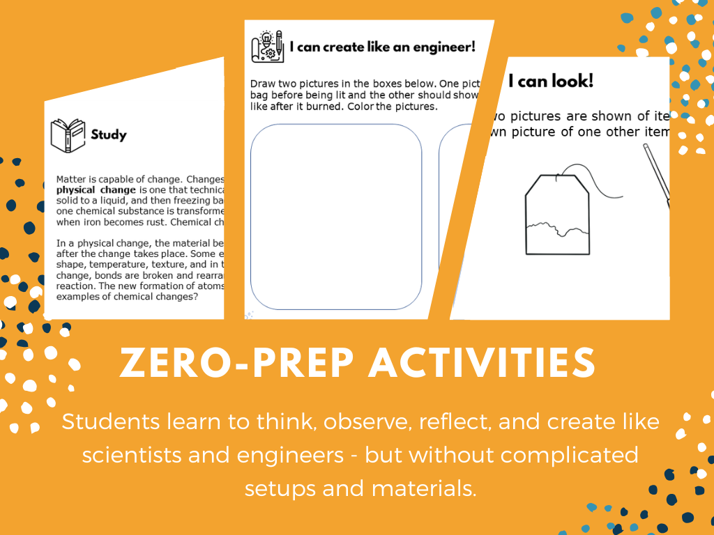 STEM Starters - Flying Tea Rocket - No-Prep PreK-8
