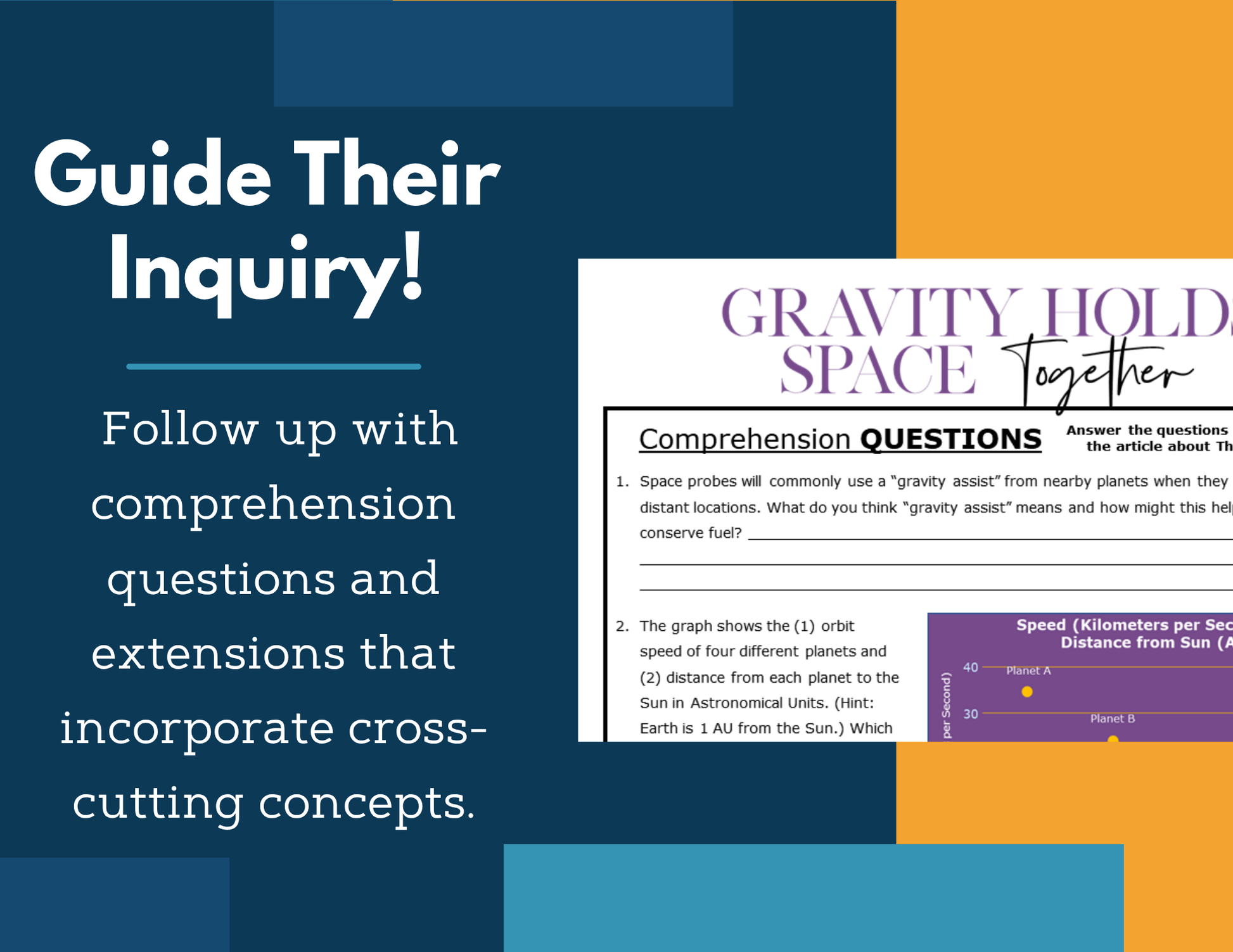 MS 6th 7th 8th Science Reading Comprehension Passages - VOL. 2 - Gravity Holds Space Together