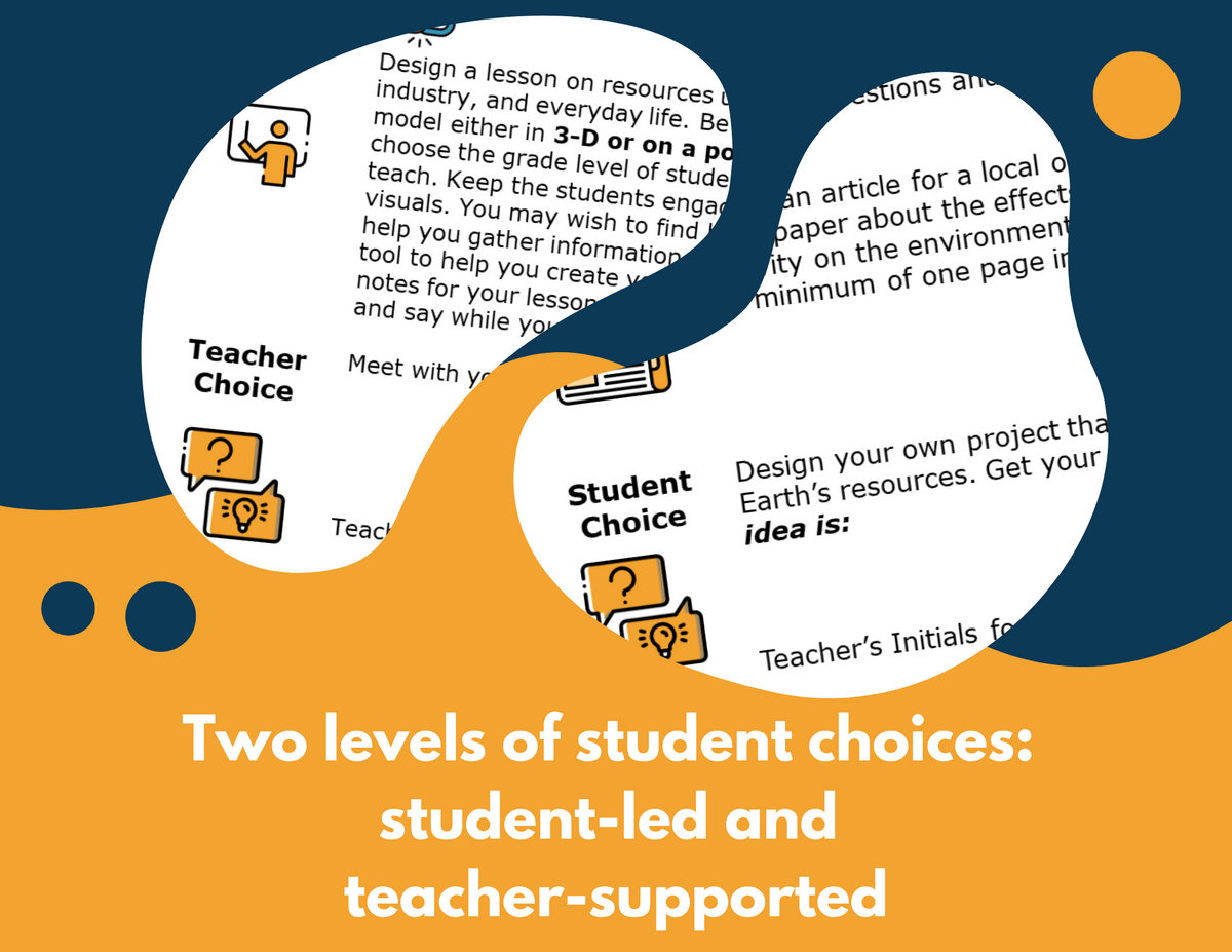 Protect Earth’s Resources - Student Choice Projects - NGSS 5-ESS3-1 ...