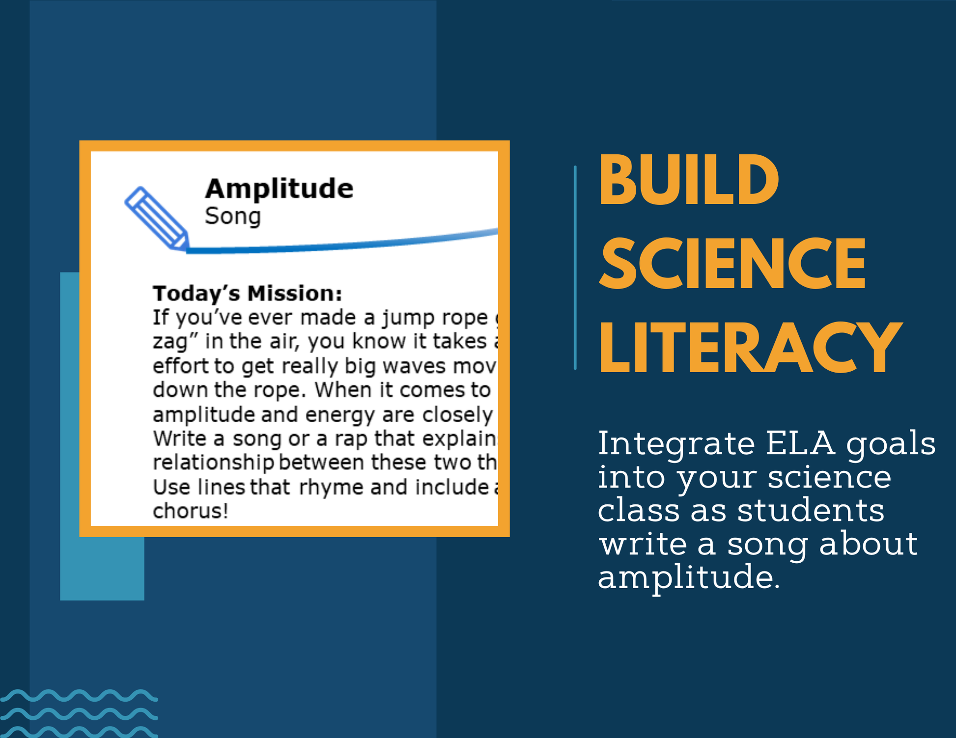 Writing Prompts - Amplitude - MS 6-8 NGSS