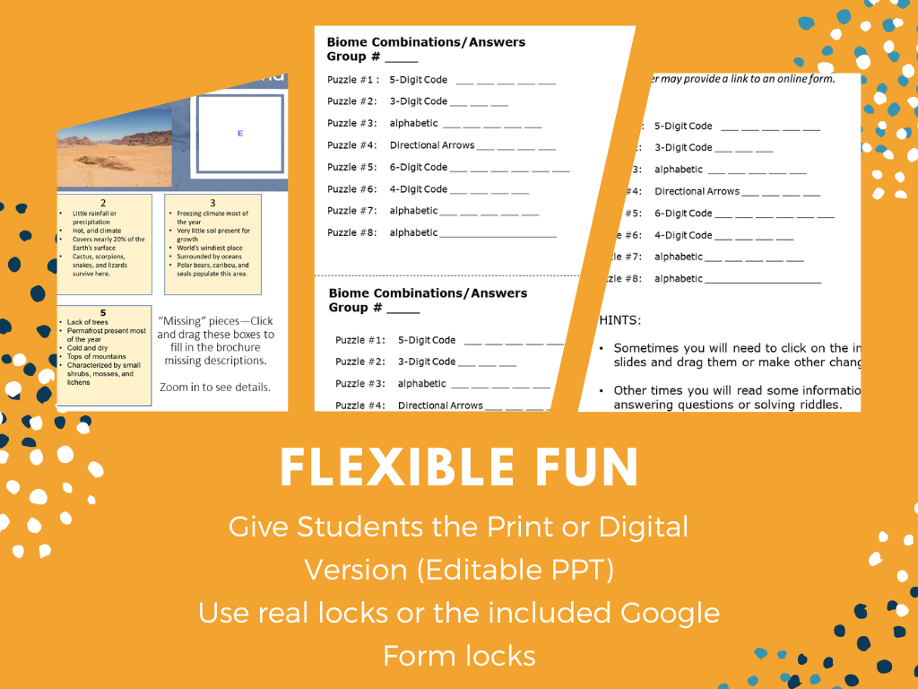 Biomes Escape Room Grades 6-8