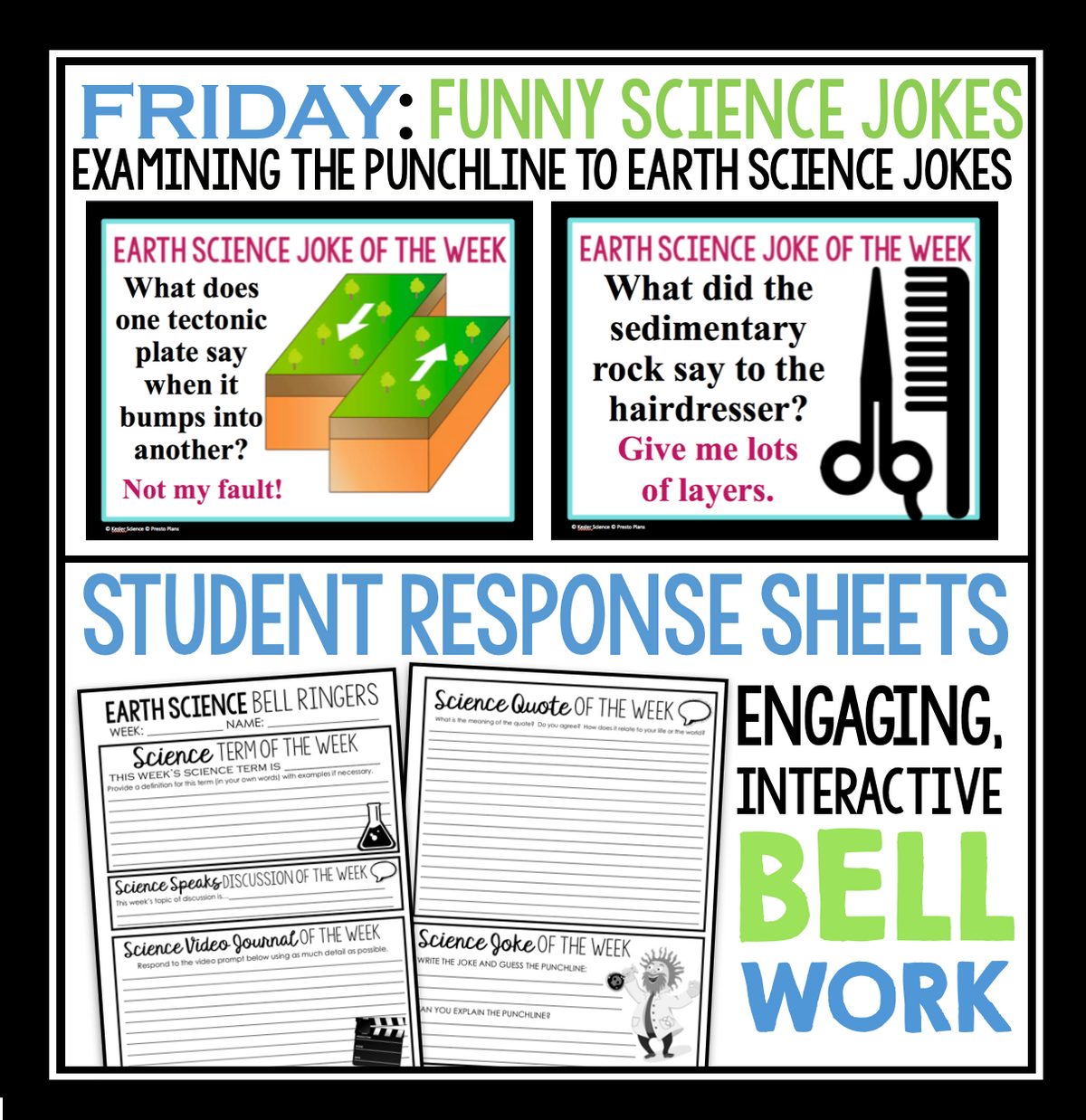 Earth Science Bell Ringer Warm-Ups & Bellringers – Kesler Science Store