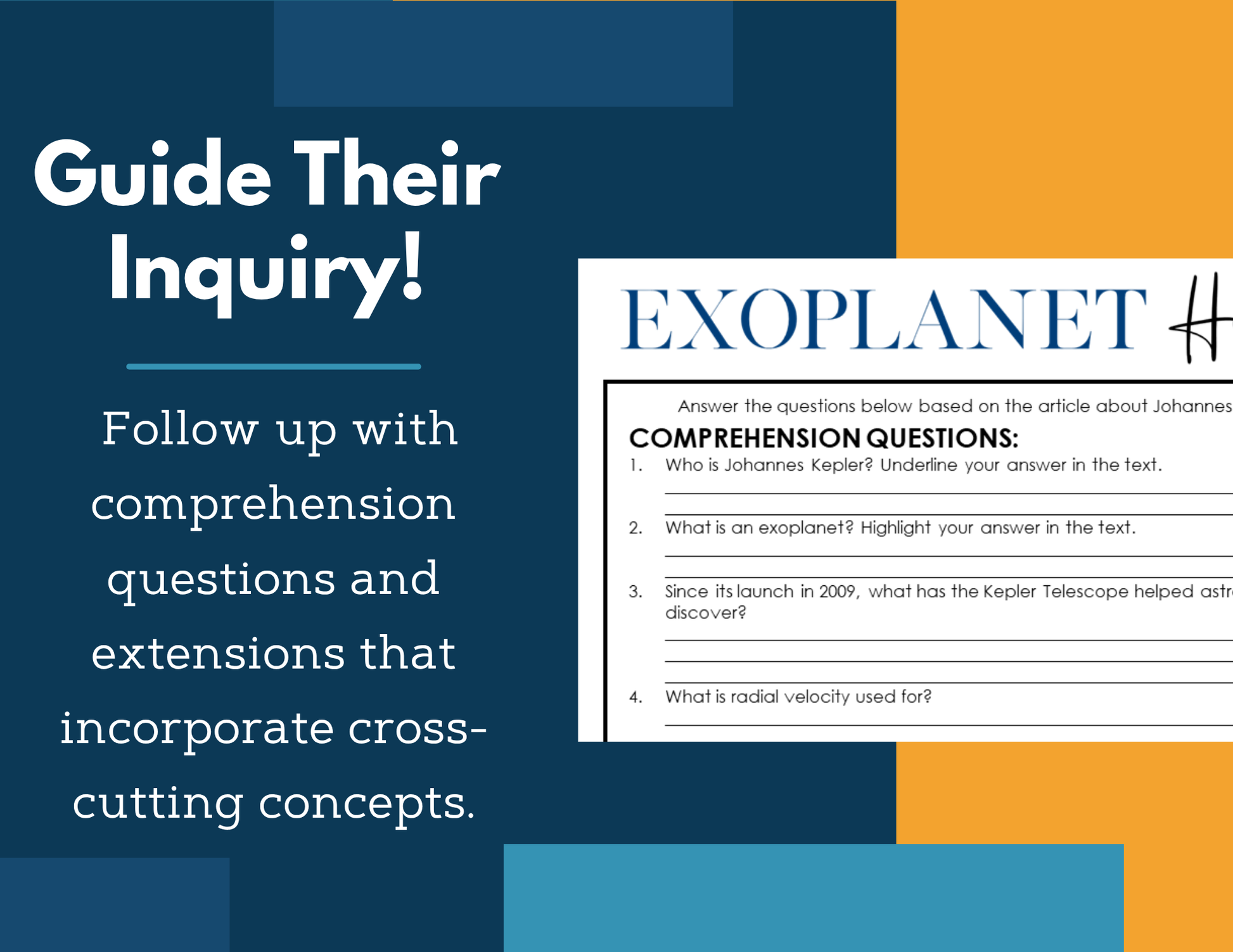MS 6th 7th 8th Science Reading Comprehension Passages - Exoplanet Hunter