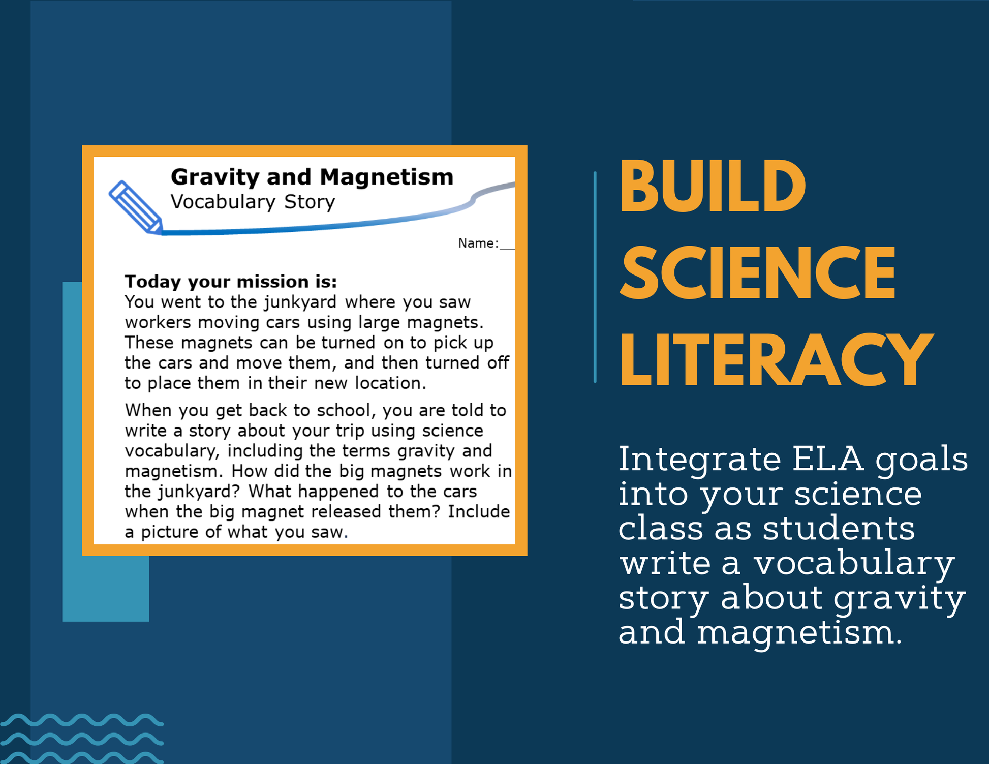 Writing Prompts - Gravity & Magnetism - 3rd Gr