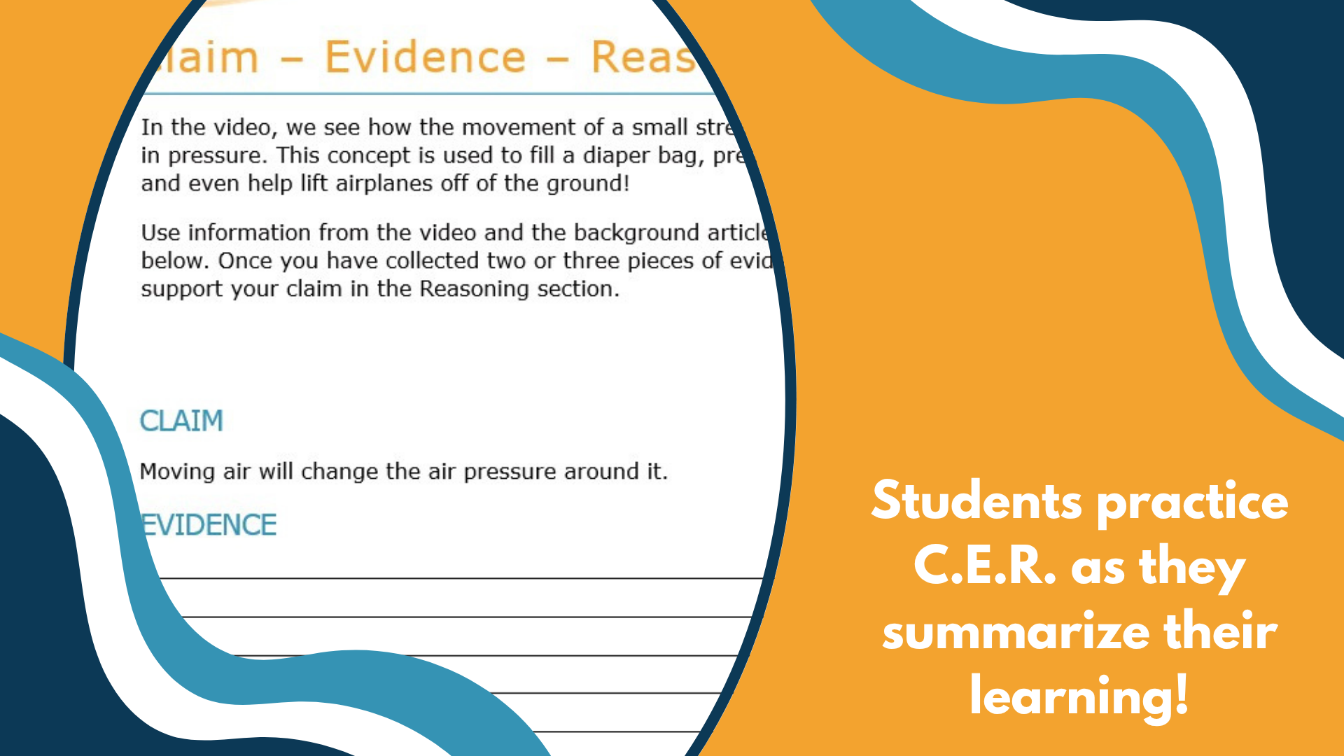 Power of Air - Spangler Video Worksheets with CER