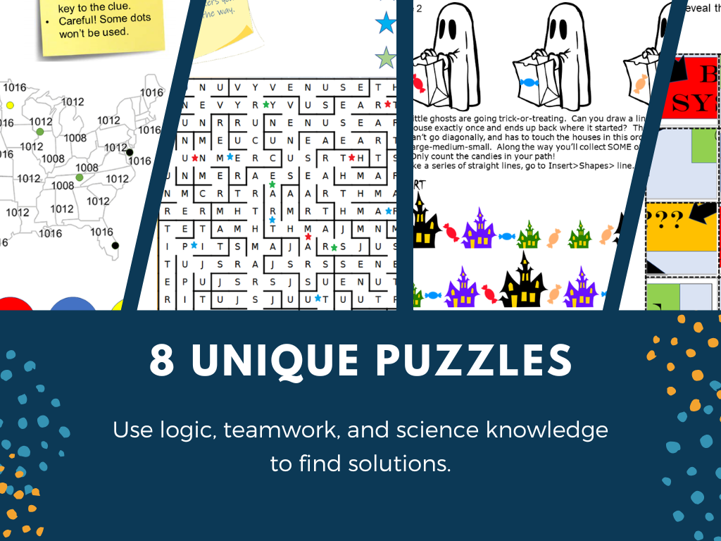 Halloween Science Escape Room - 6th 7th 8th Grade Science Review Activity