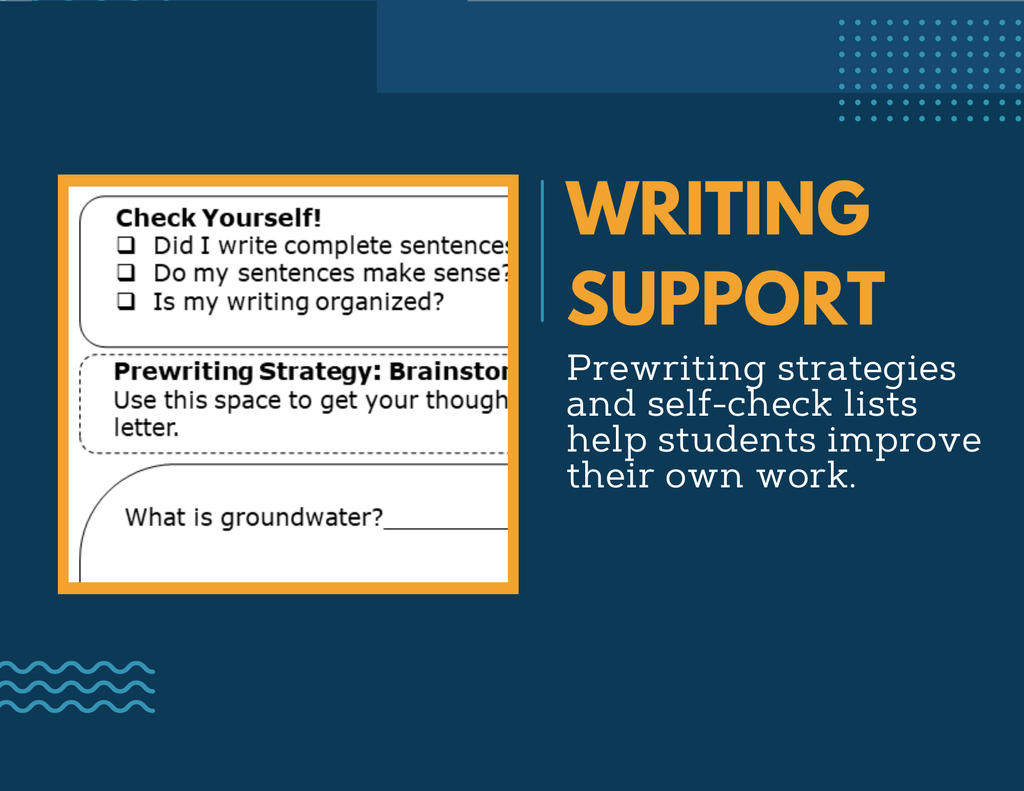 Writing Prompts - Groundwater - MS 6-8 NGSS