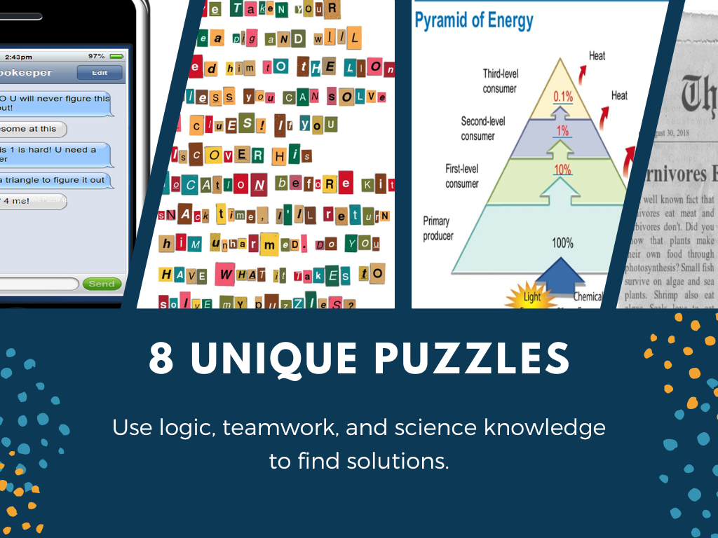 Food Webs and Energy in an Ecosystem Escape Room - 6th 7th 8th Grade Science Review Activity