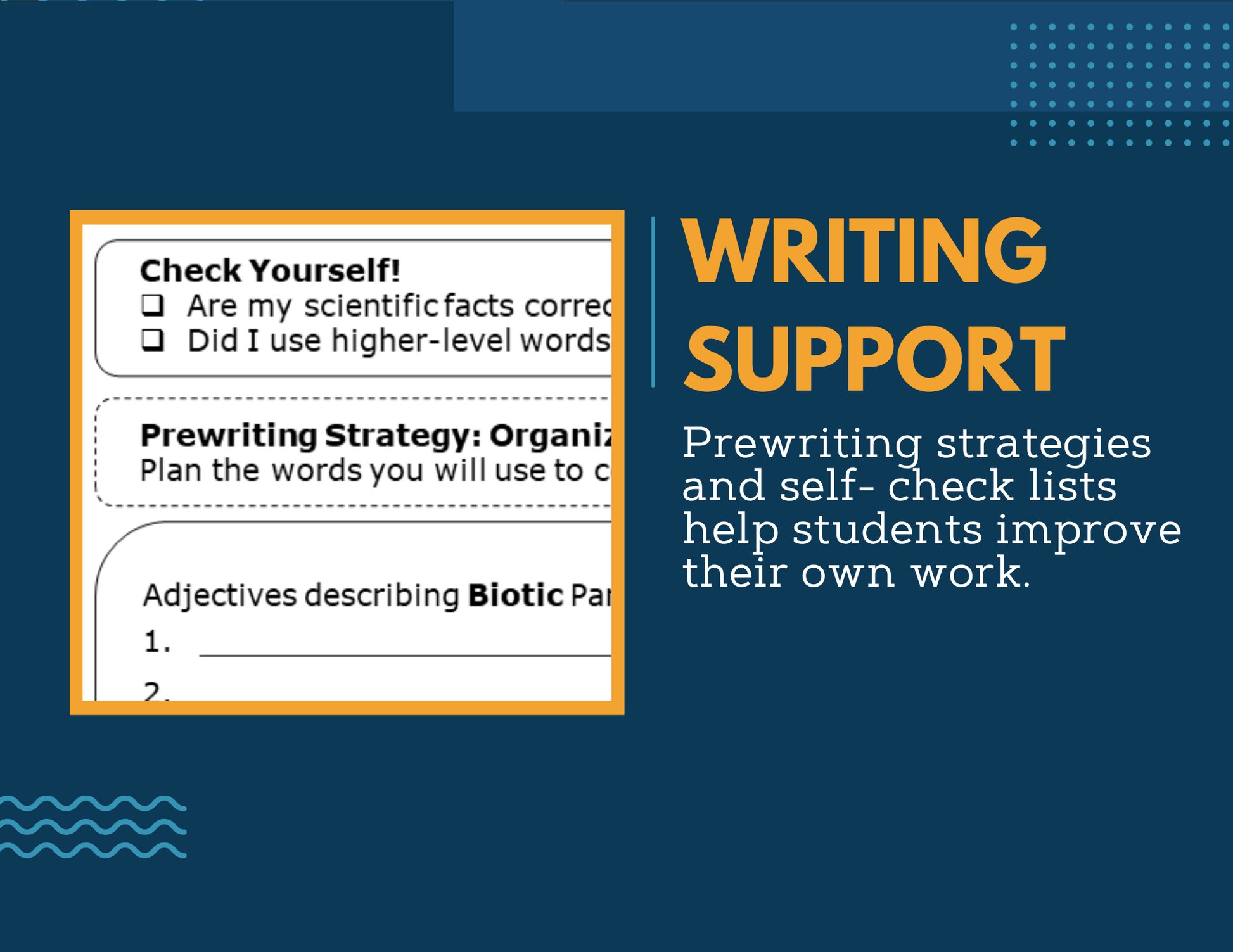 Writing Prompts - Biotic & Abiotic Factors - MS 6-8