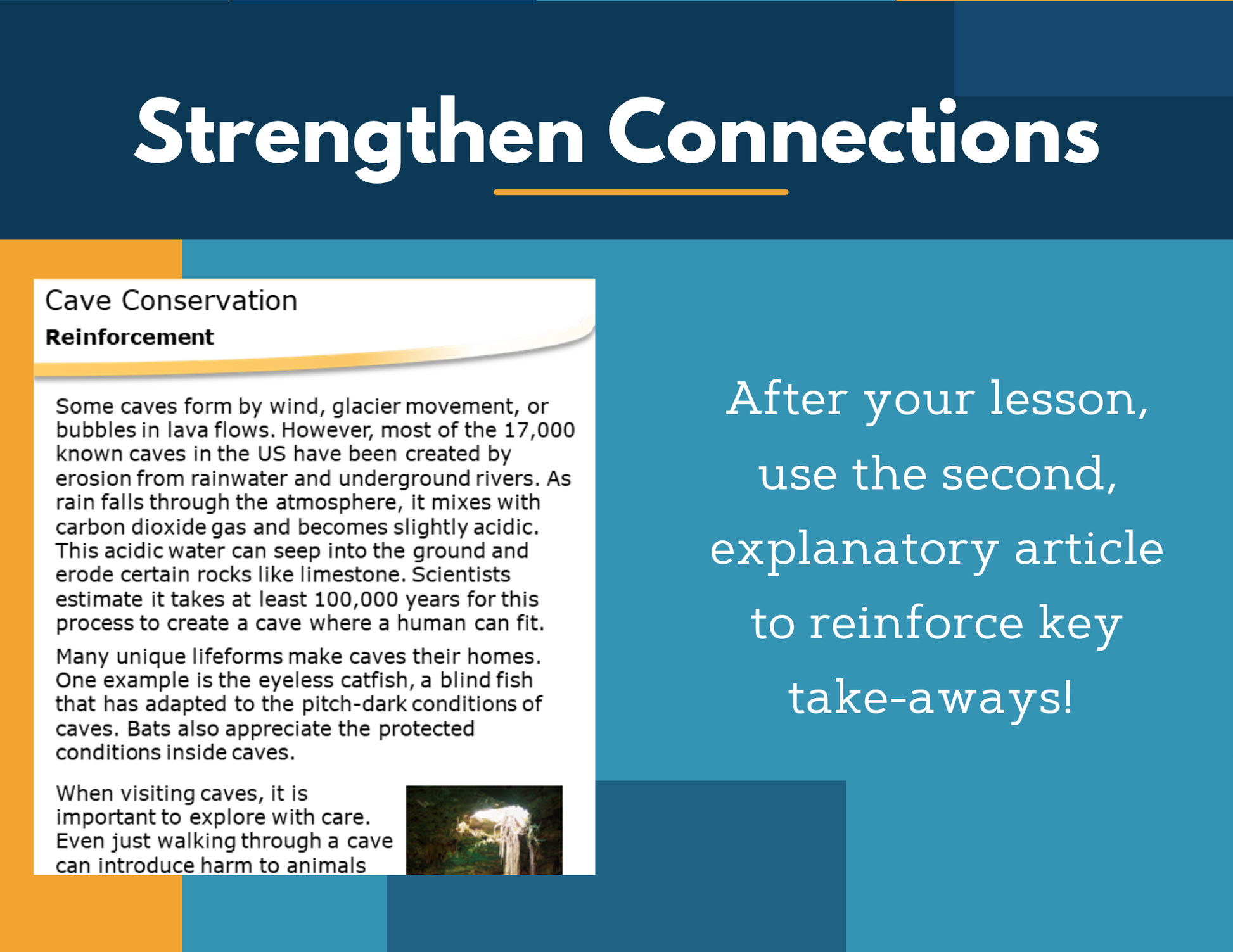 Amazing Anchors Geoscience Processes (Cave Conservation) - NGSS MS ESS2-2