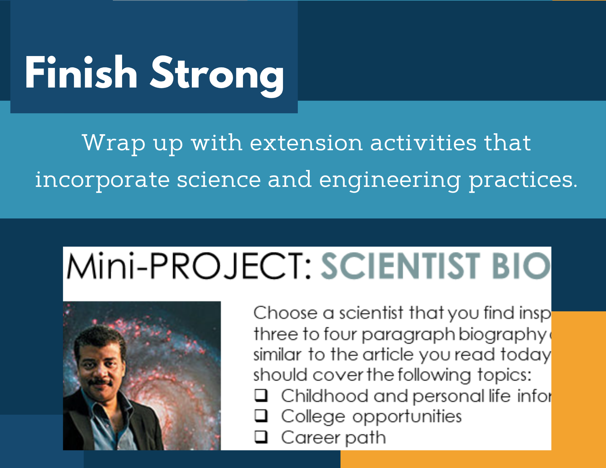 MS 6th 7th 8th Science Reading Comprehension Passages - Neil DeGrasse Tyson