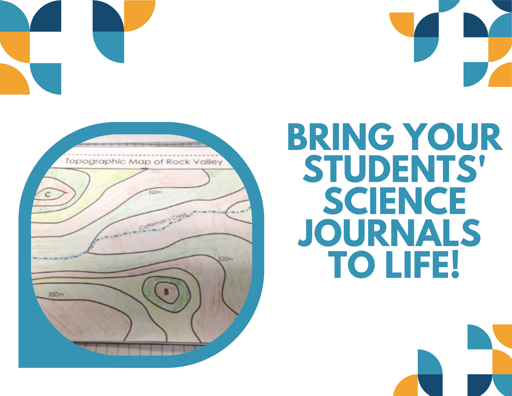 Topographic Maps Interactive Notebook Pages - Paper INB - MS 6-8