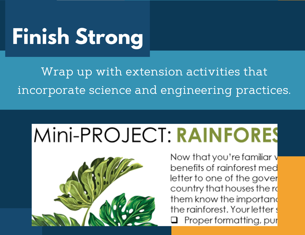 MS 6th 7th 8th Science Reading Comprehension Passages - Rainforest Medicines
